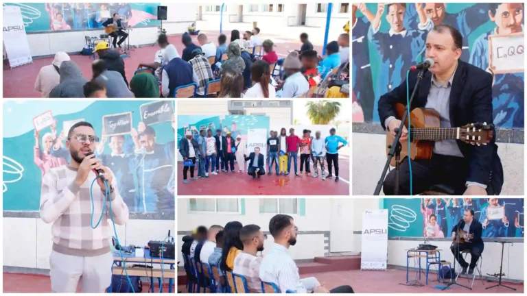 في إطار مشروع “APSI 1”: نشاط ترفيهي وغنائي لفائدة المهاجرين في مركز الإمام مالك بالناظور