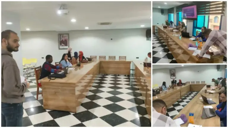 تكوين حول الاتصال الرقمي وإعداد النشرات الإخبارية من تأطير المتطوع Iago Caridad