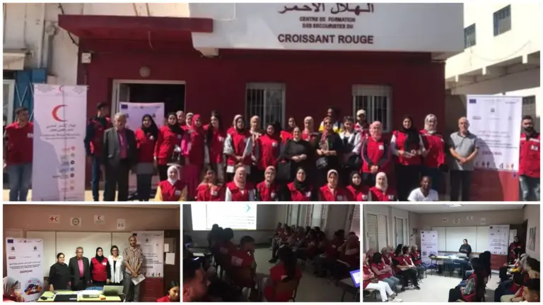 في إطار مشروع “DEPOMI”: نشاط توعوي حول فرص الهجرة القانونية لفائدة الشباب المستفيدين من خدمات الهلال الأحمر المغربي بالناظور